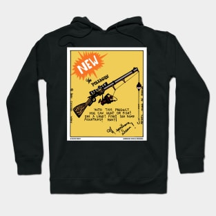 Hunting Pole-A-Gun Funny Fishing Novelty Gift Hoodie